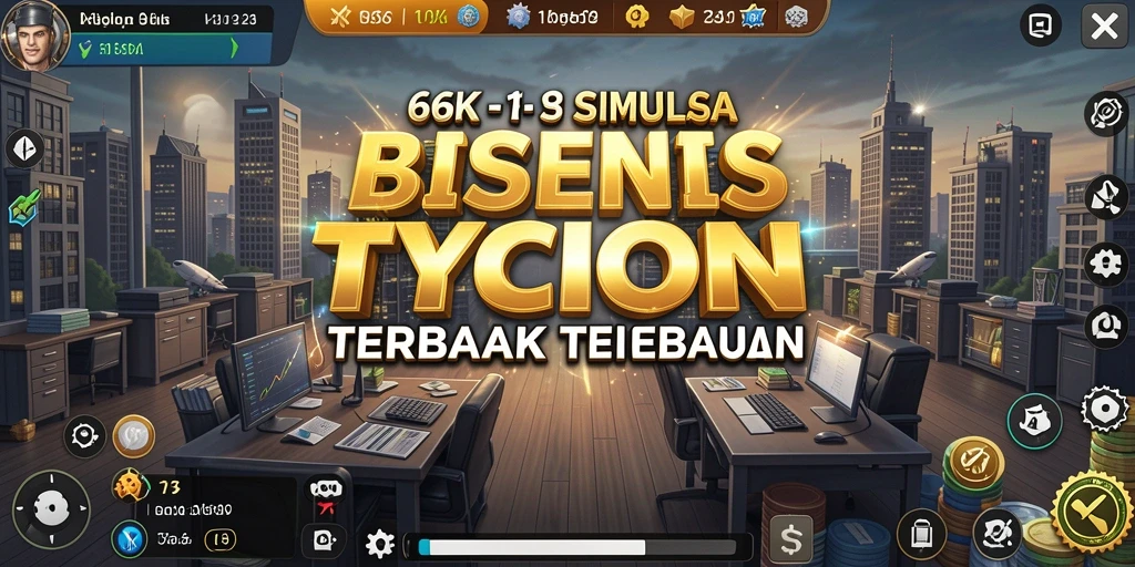 Gameplay Tycoon yang mendebarkan di 66K, penuh strategi.