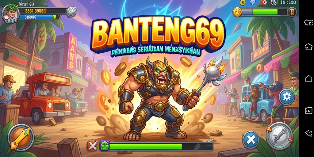 Screenshot gameplay BANTENG69 menampilkan aksi seru dalam permainan arcade.