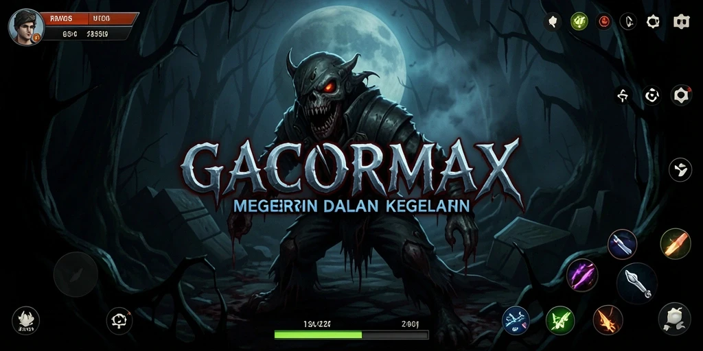 Gameplay seram GACORMAX dengan suasana menegangkan.